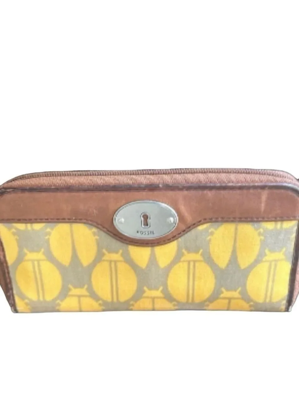 Fossil Key Per Set Tote Crossbody Bag and Wallet Ladybug